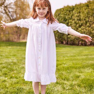 🤍🌿 BNWT April Cornell “Chrissy” White Pinafore – Size 3/4 🌿🤍